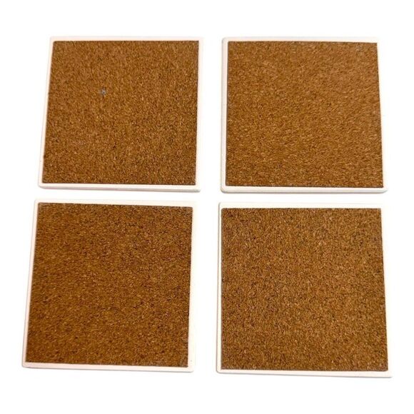 Counterart Absorbent Coasters Square Movie Night 4-Pack Popcorn Treats Candy - Picture 4 of 6